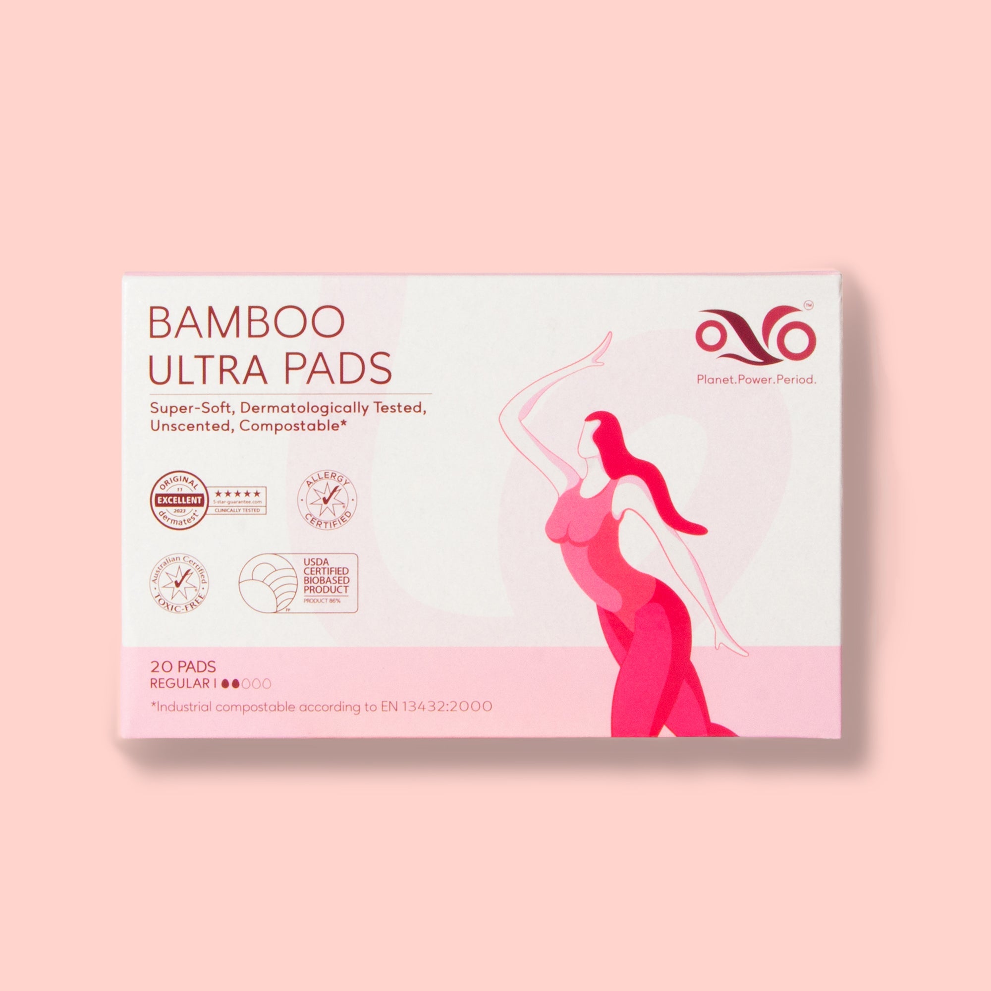 Bamboo Ultra Pads Regular, Everyday Period Protection