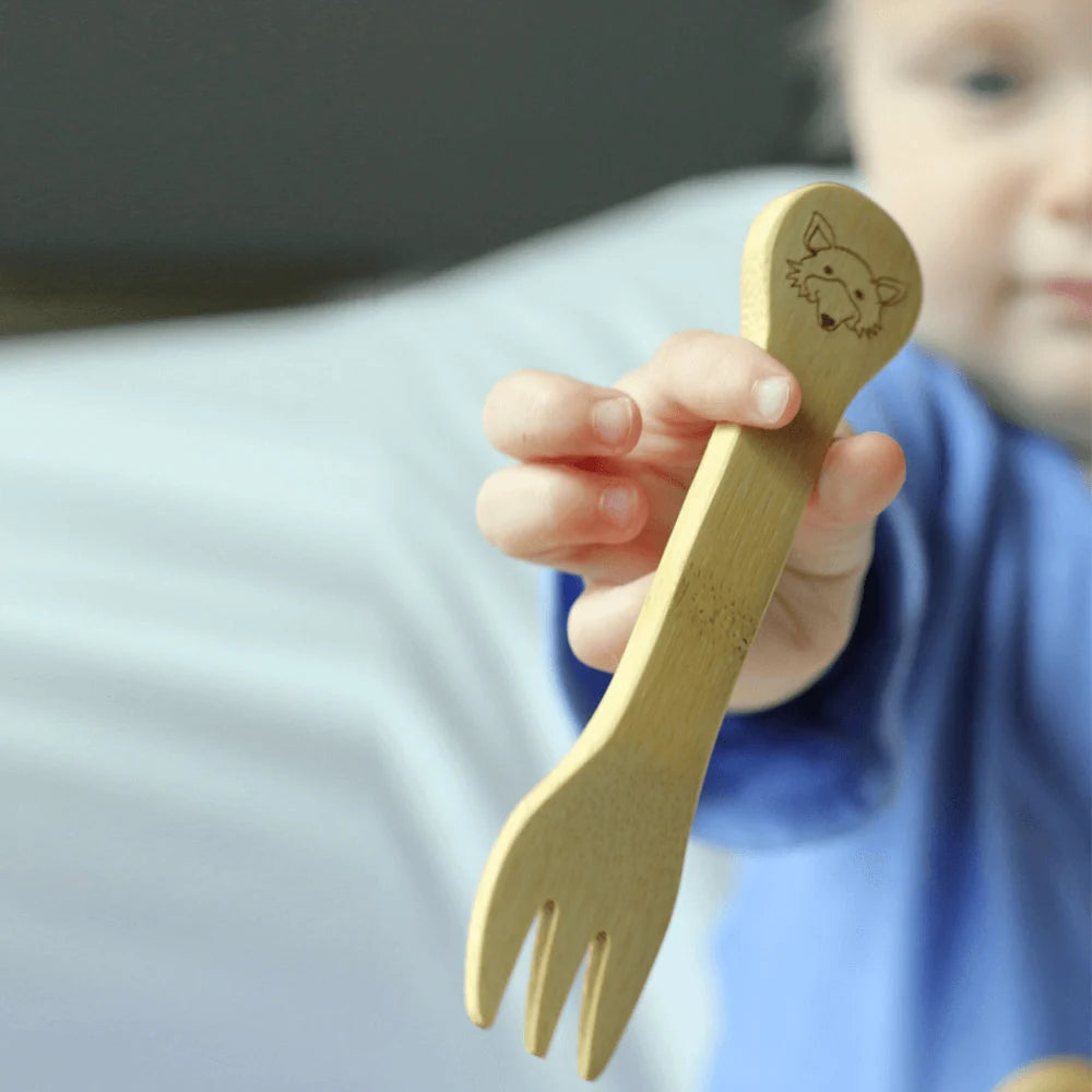 Bamboo Kid's Fork & Spoon Set (18M+)