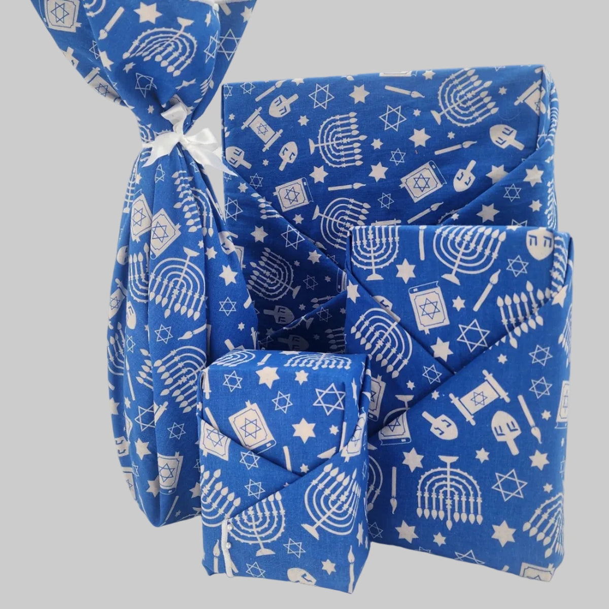 Happy Hanukkah - 4 Furoshiki Gift Wraps