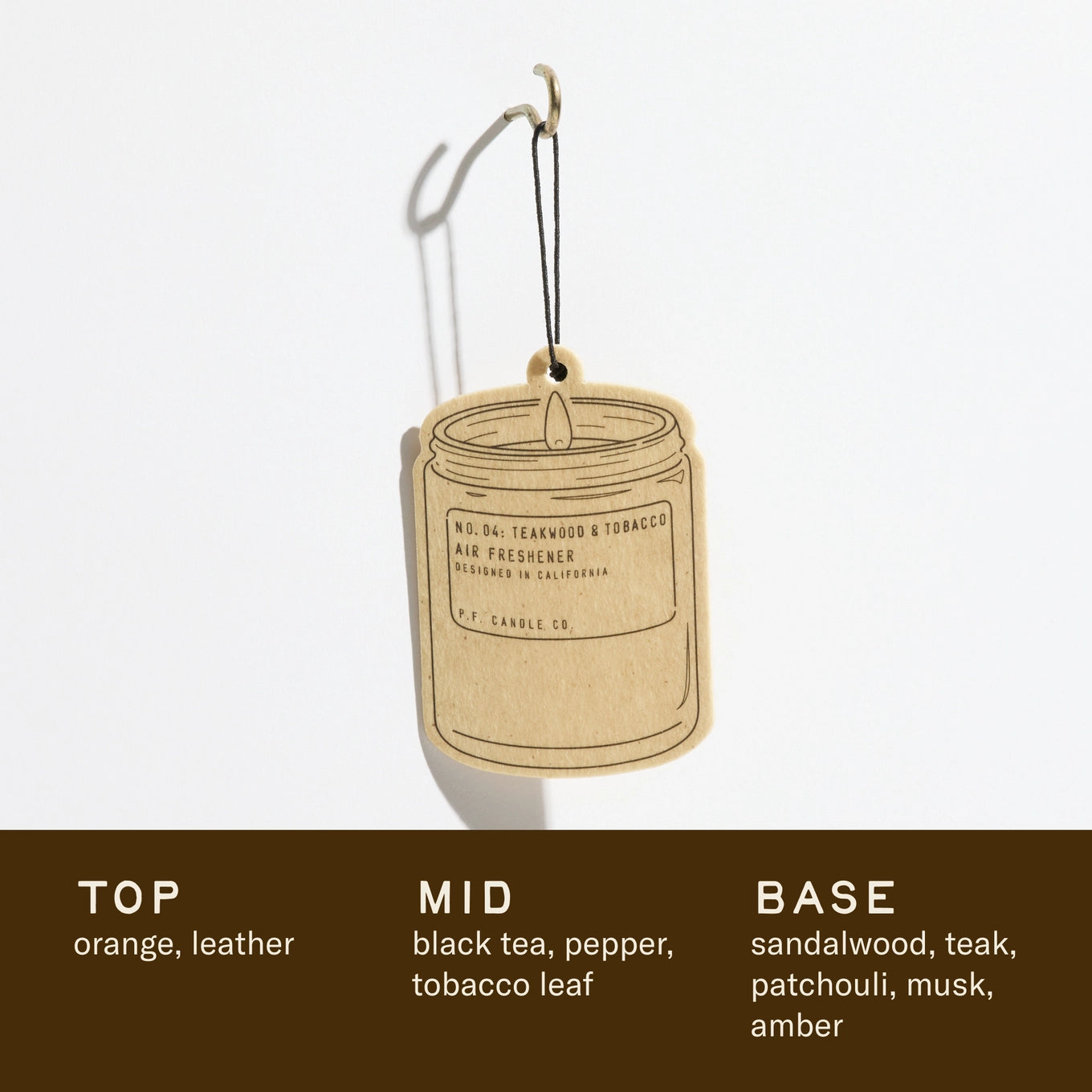 Teakwood + Tobacco Car Fragrance