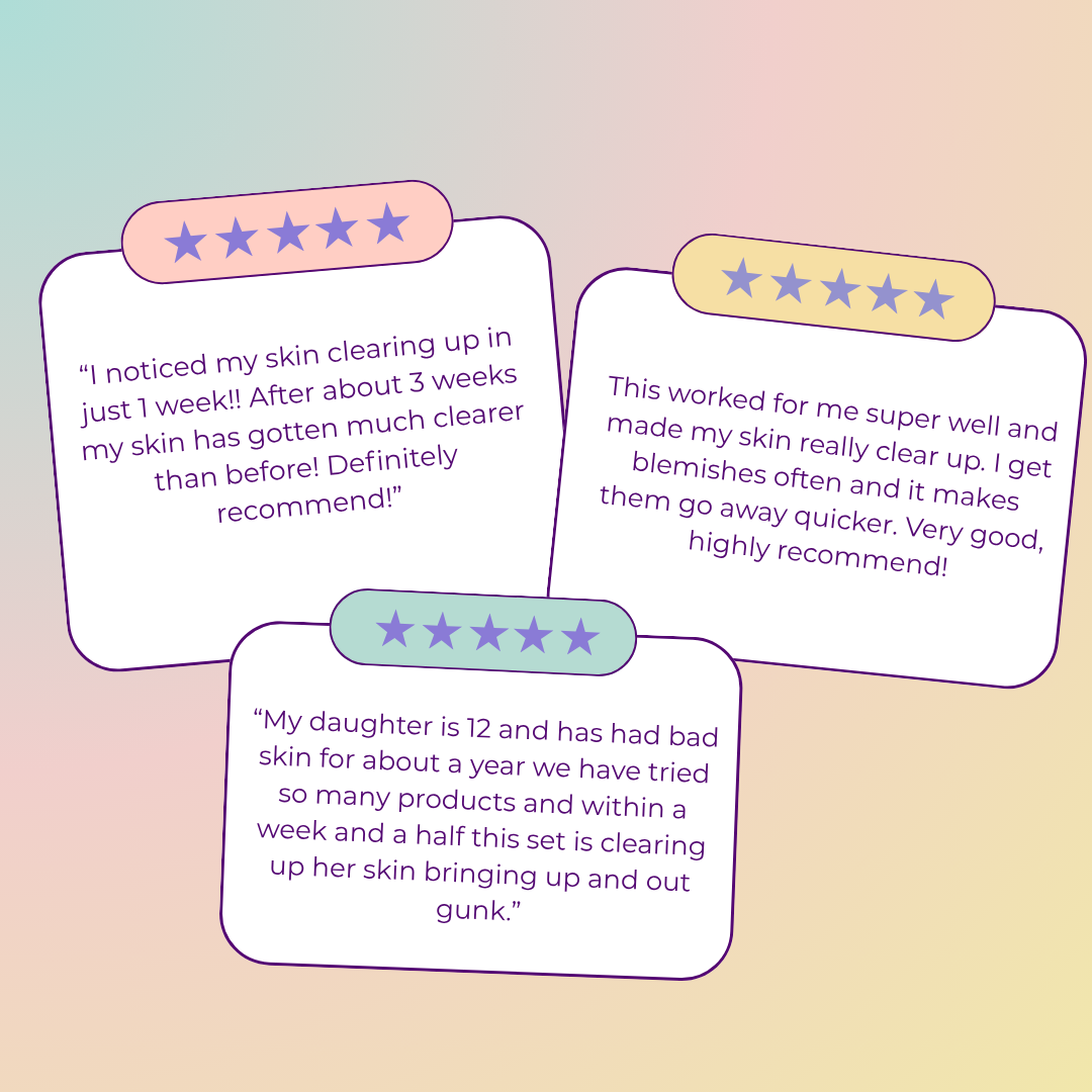3-Step Acne & Clearing Skincare Set