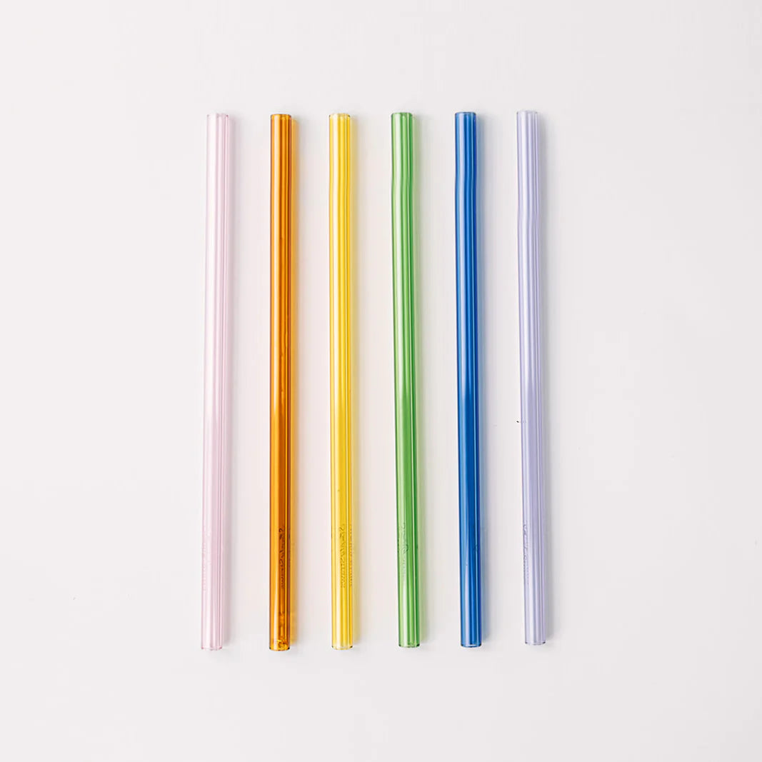 Straight Glass Straw Set, 6", 8" OR 10"