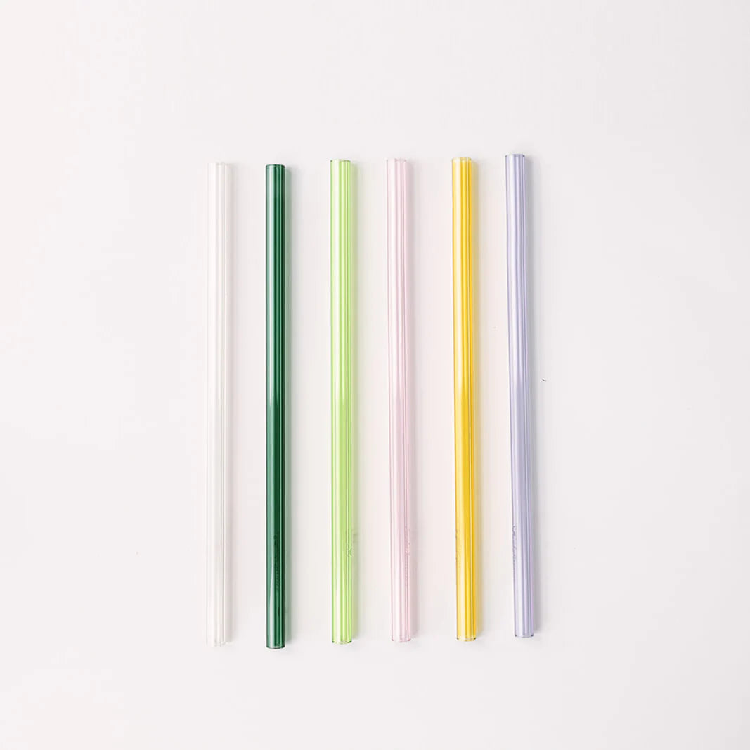 Straight Glass Straw Set, 6", 8" OR 10"