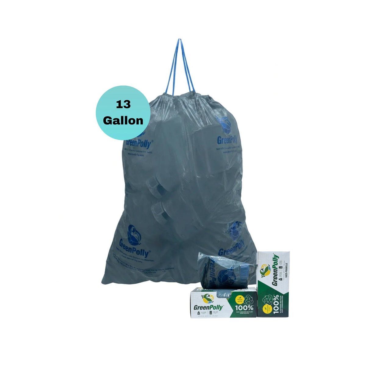 13 Gallon Kitchen Trash Bags - 20ct
