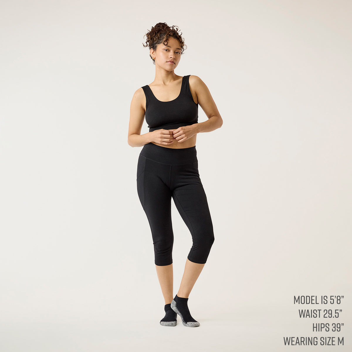 Organic Cotton Blackout Mid-Calf Leggings