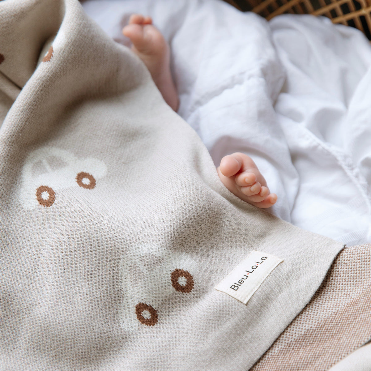 Car Cotton Knit Baby Blanket
