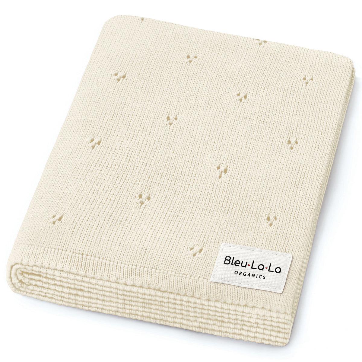 Pointelle Organic Cotton Knit Baby Blanket