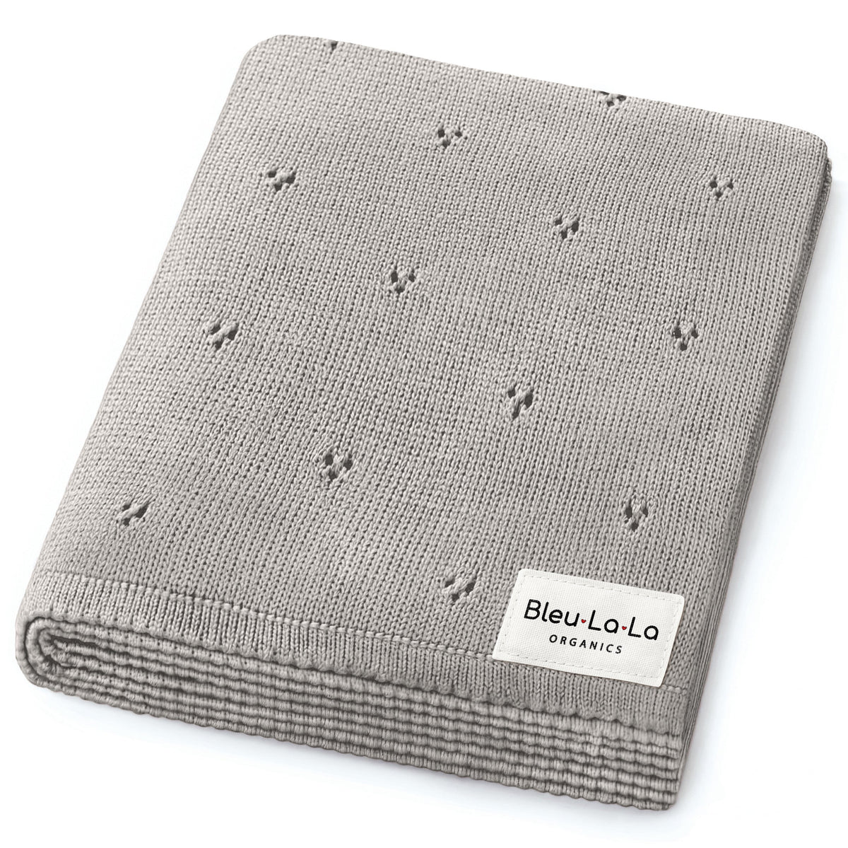 Pointelle Organic Cotton Knit Baby Blanket