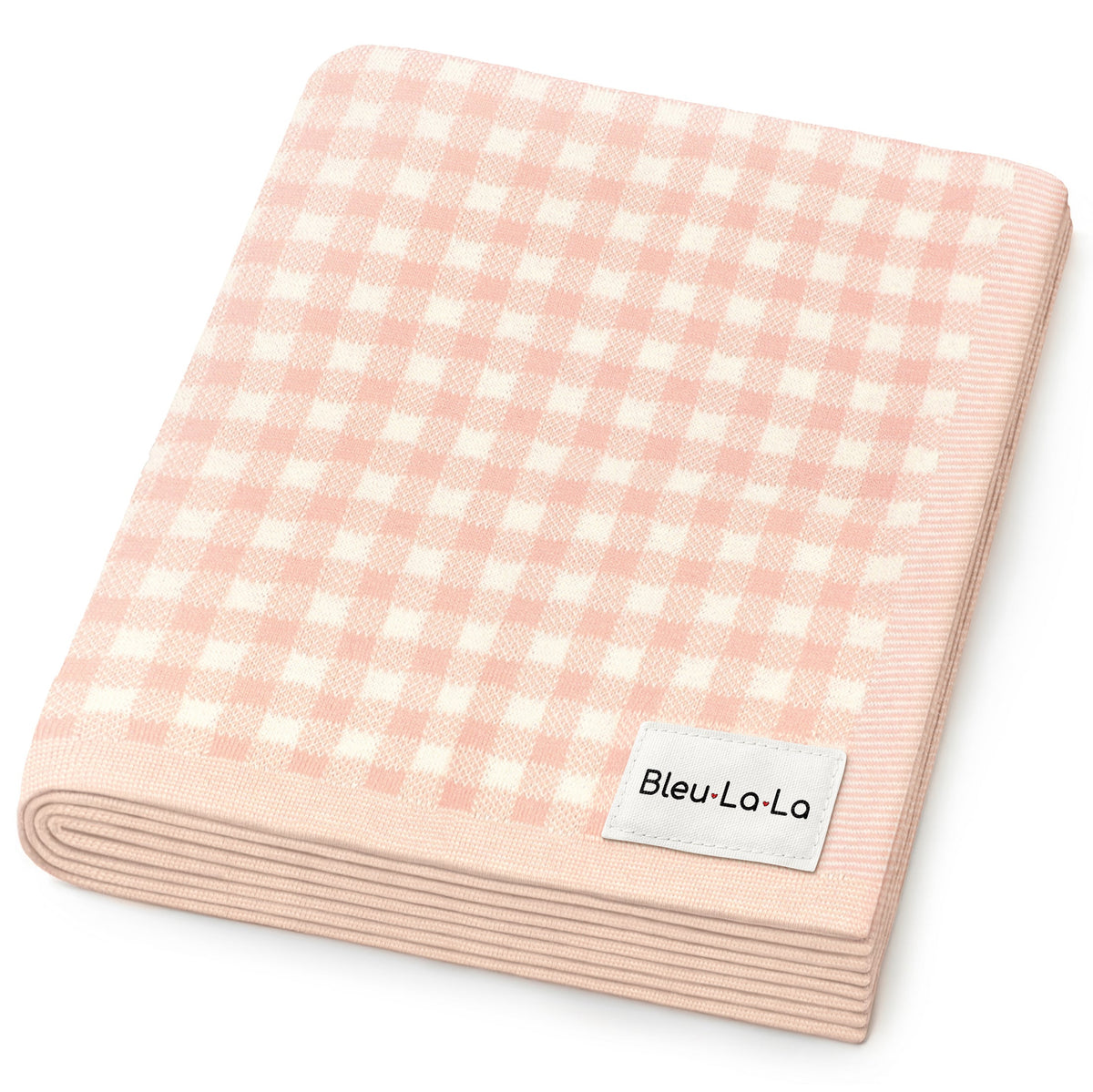 Checkered Cotton Knit Baby Blanket