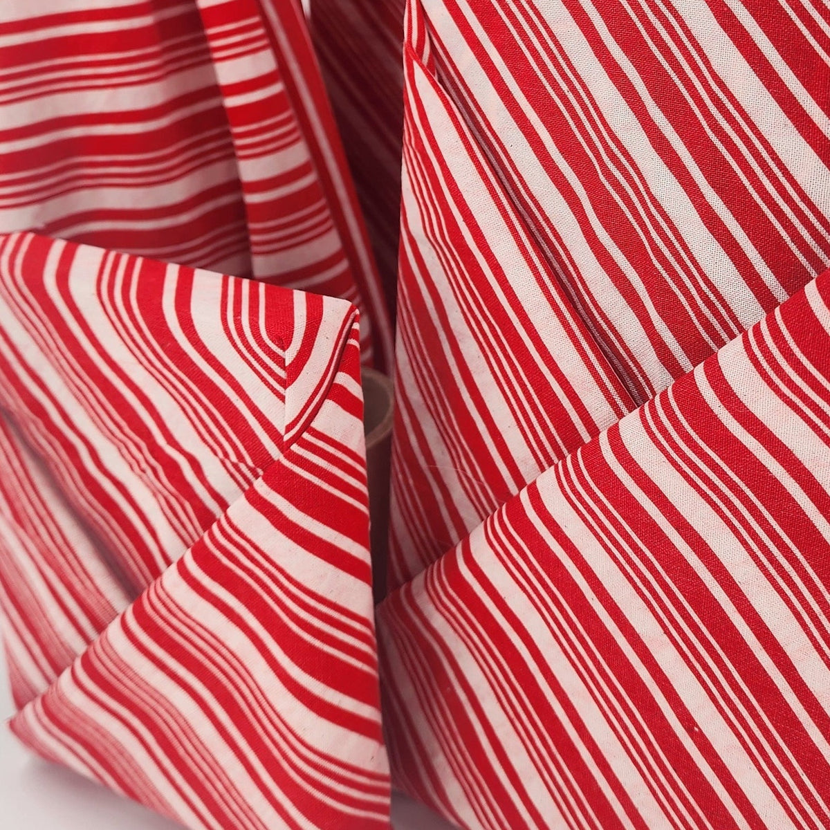 Candy Cane Furoshiki Gift Wraps - Set of 4