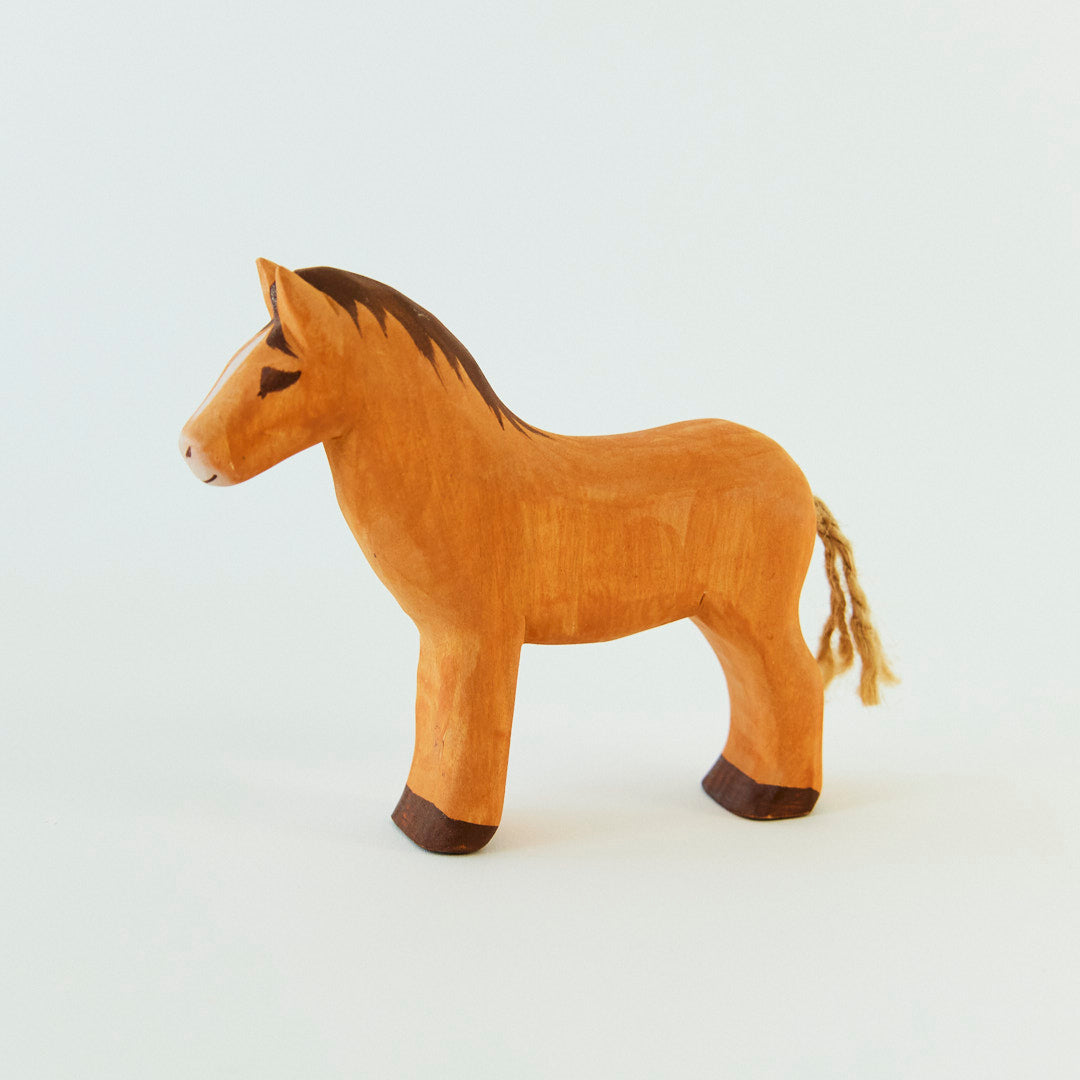 Natural Silk & Wooden Animals Farm Play Set