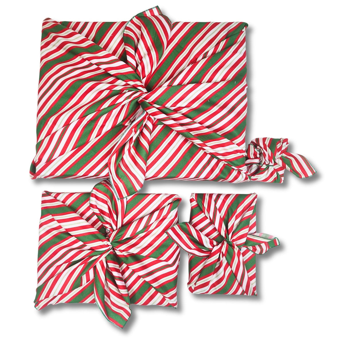 Scandi Julrander - 4 Furoshiki Gift Wraps