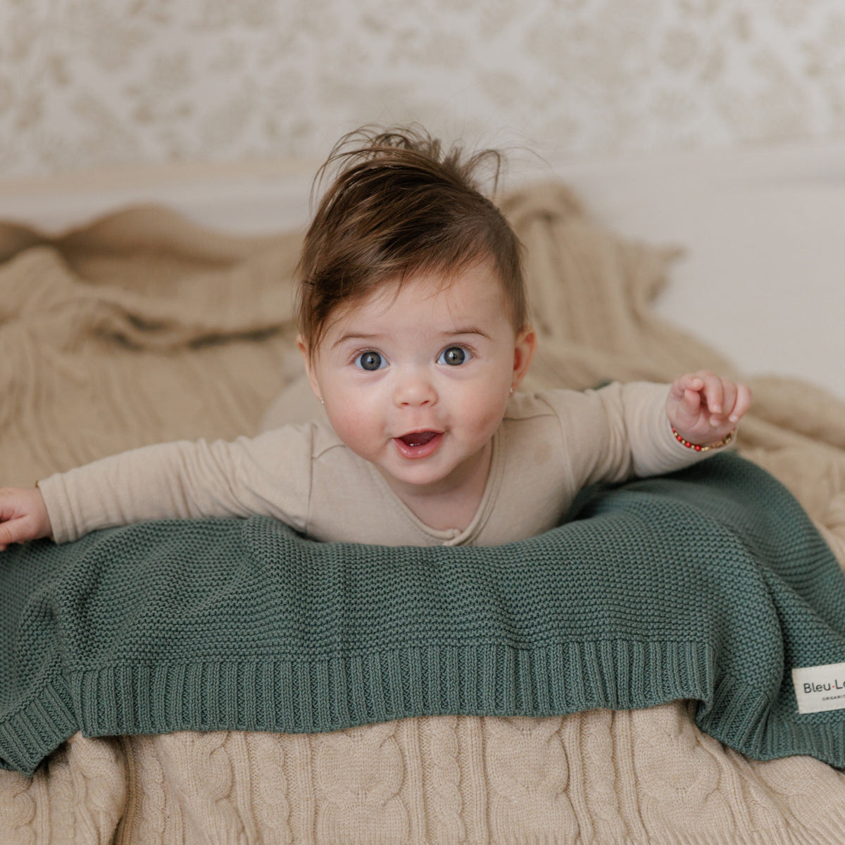 Heritage Organic Cotton Knit Baby Blanket
