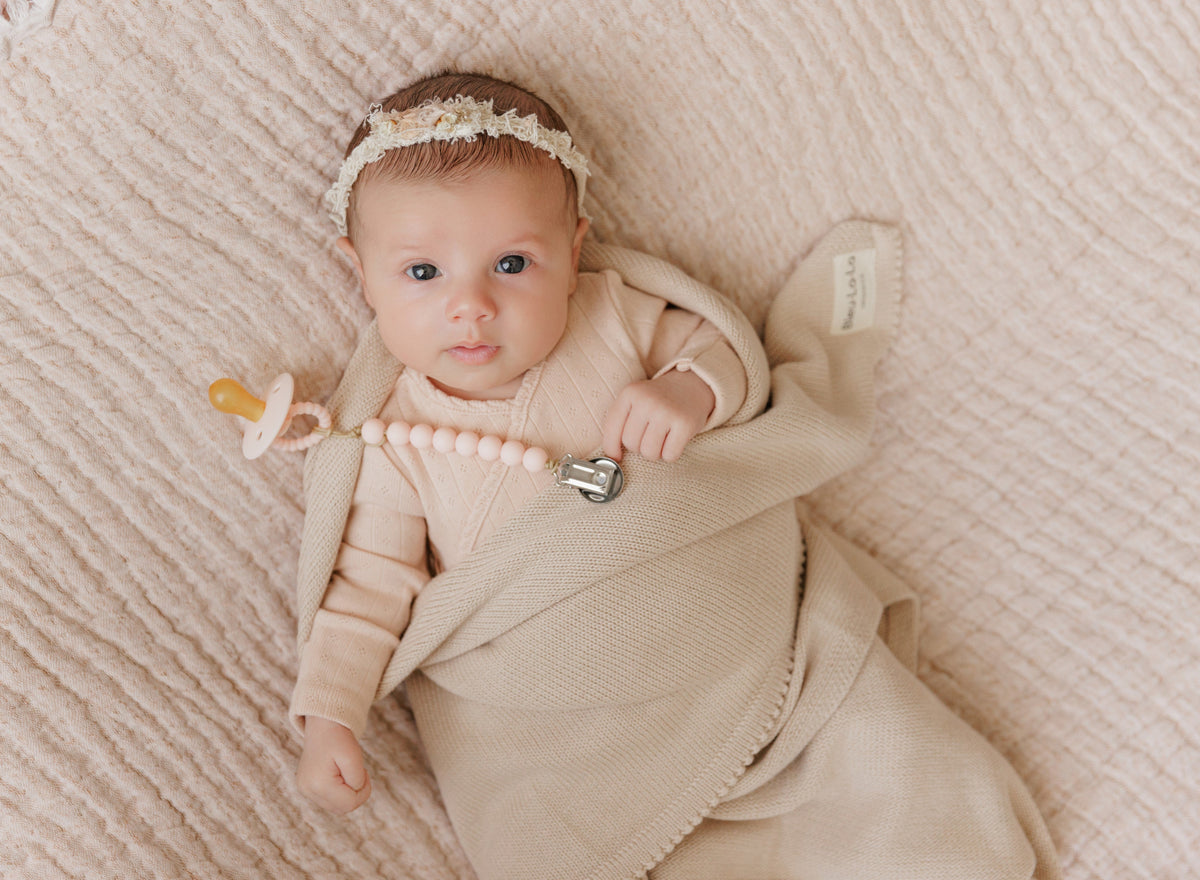 Luxe Organic Cotton Knit Baby Blanket