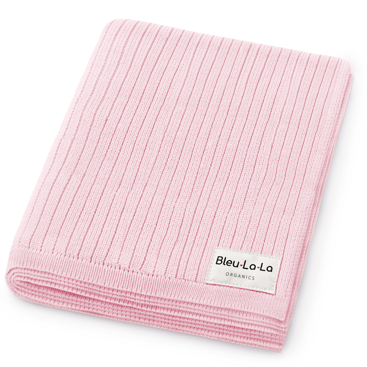 Ribbed Organic Cotton Knit Baby Blanket