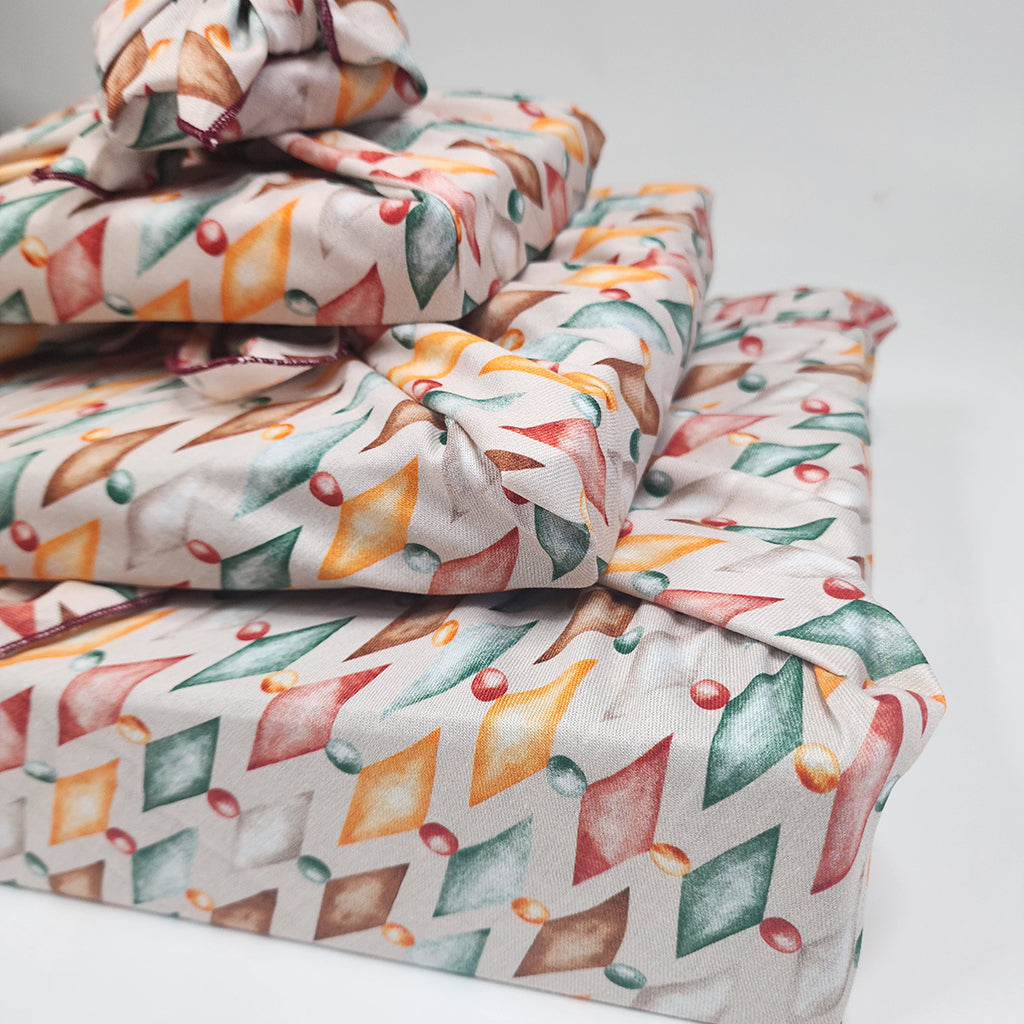 Nutcracker Harlekin - 4 Furoshiki Gift Wraps