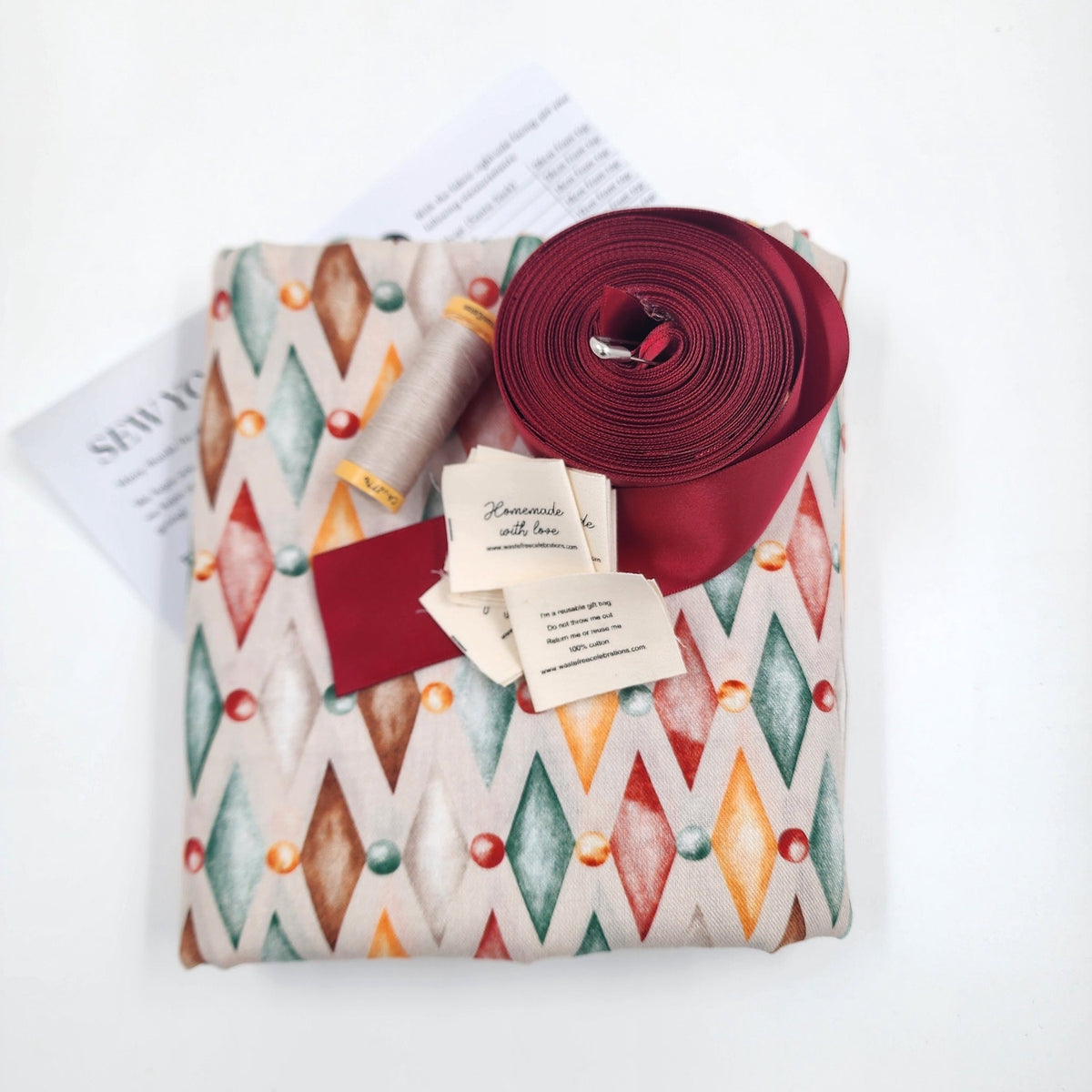 Nutcracker Harlekin - SYO Reusable Gift Bag Set