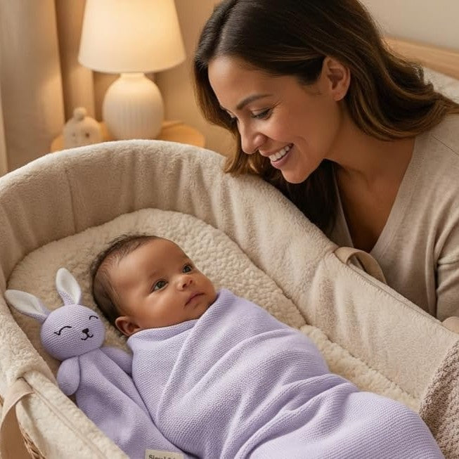 Organic Cotton Baby Blanket & Lovey Gift Set