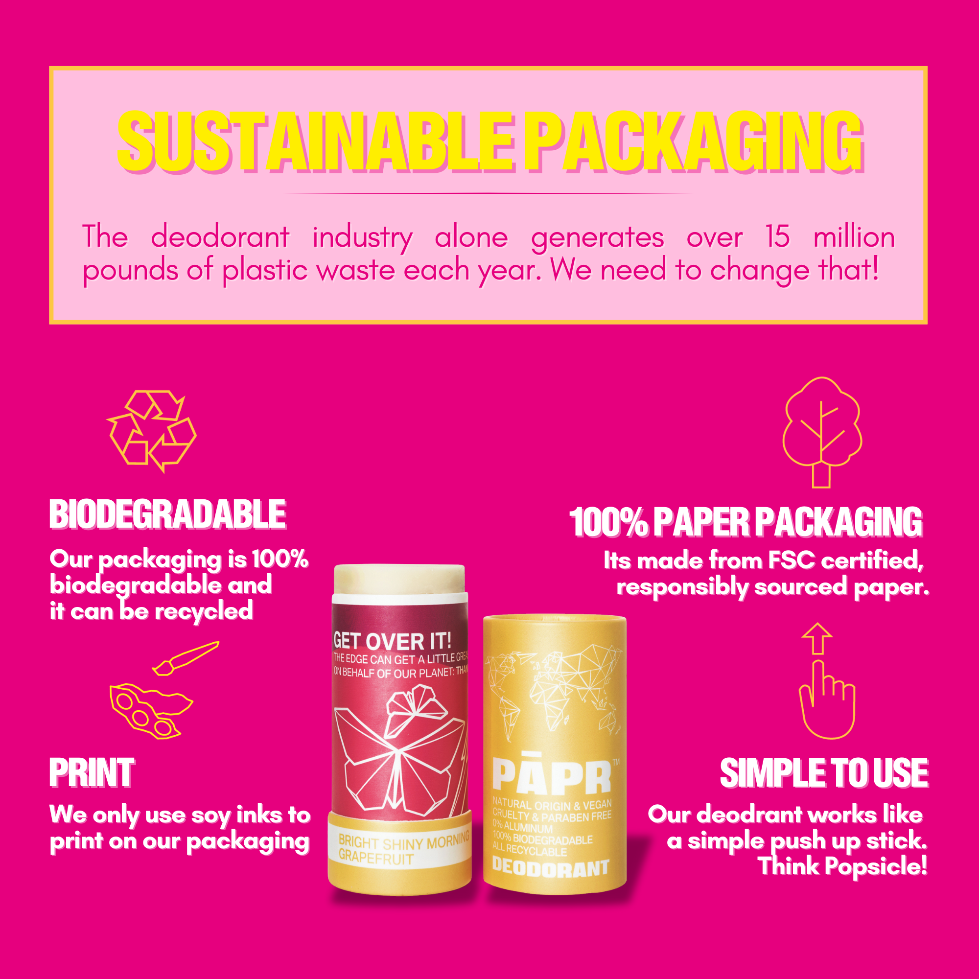 Bright Shiny Morning Deodorant- Vegan, Aluminum Free
