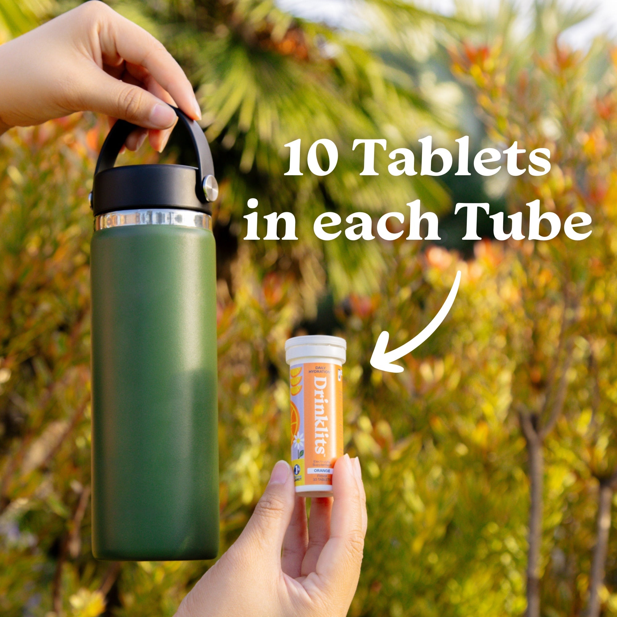 Orange Daily Hydration Tablets (4) Tube Bundle