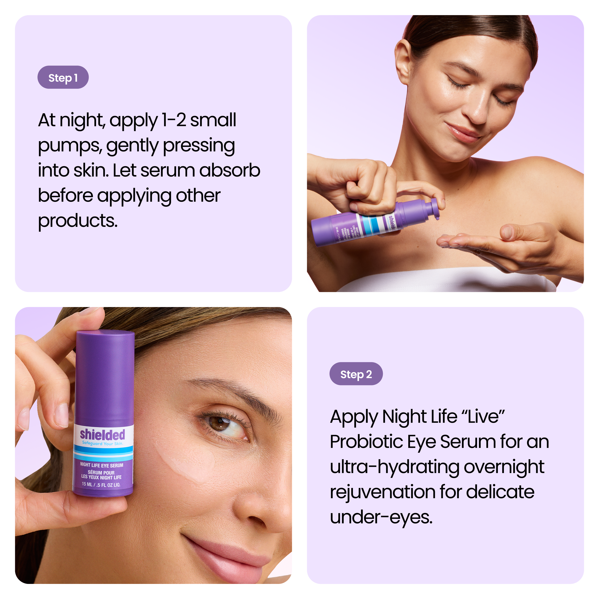 Night Life “Live” Probiotic + HA Serum