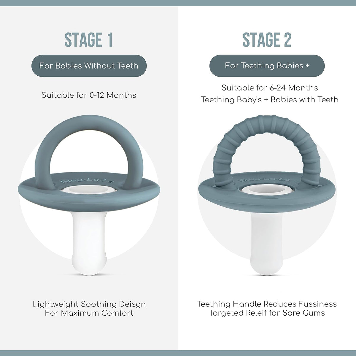 Two-Tone Silicone Pacifier - Stage 1