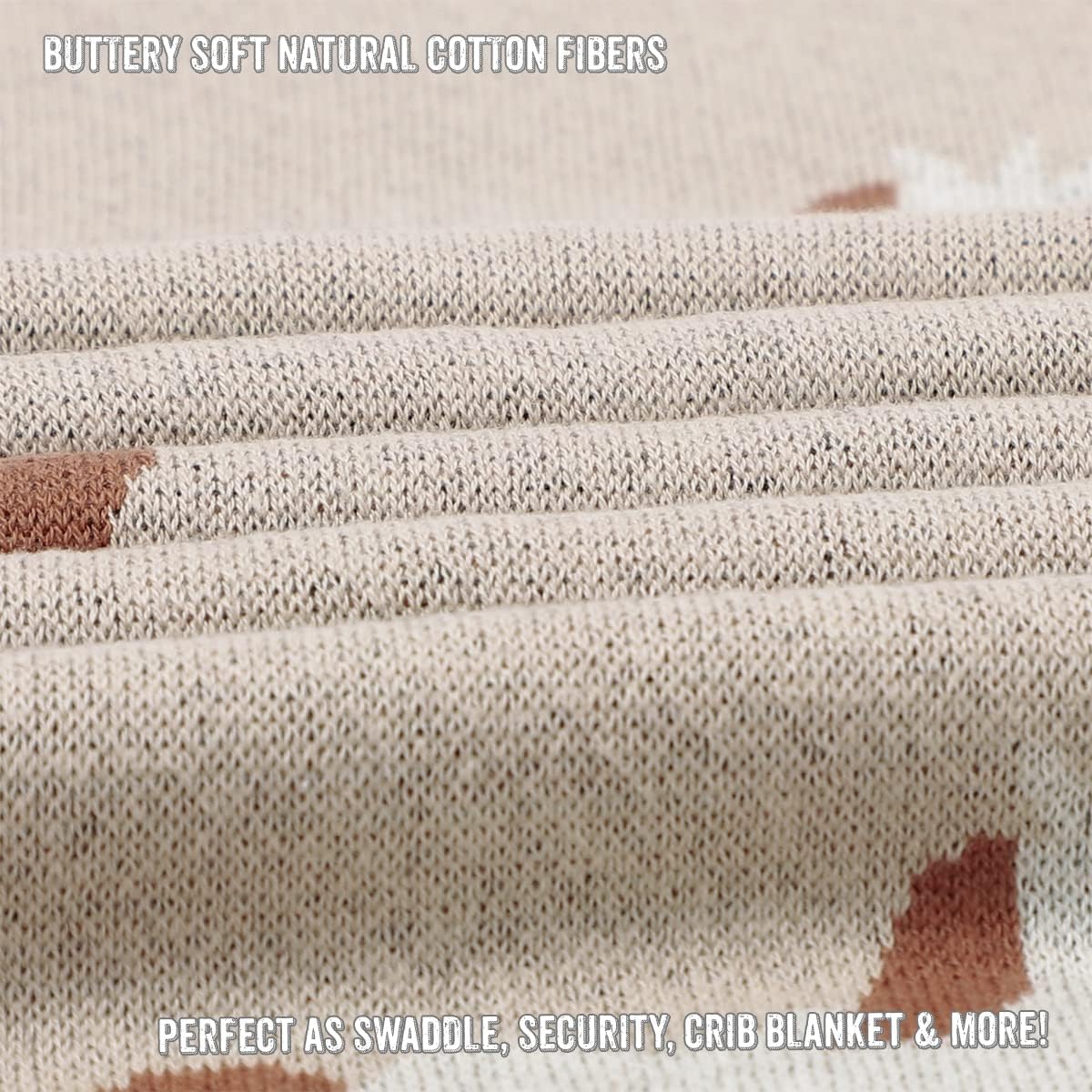 Whimsy Cotton Knit Baby Blanket