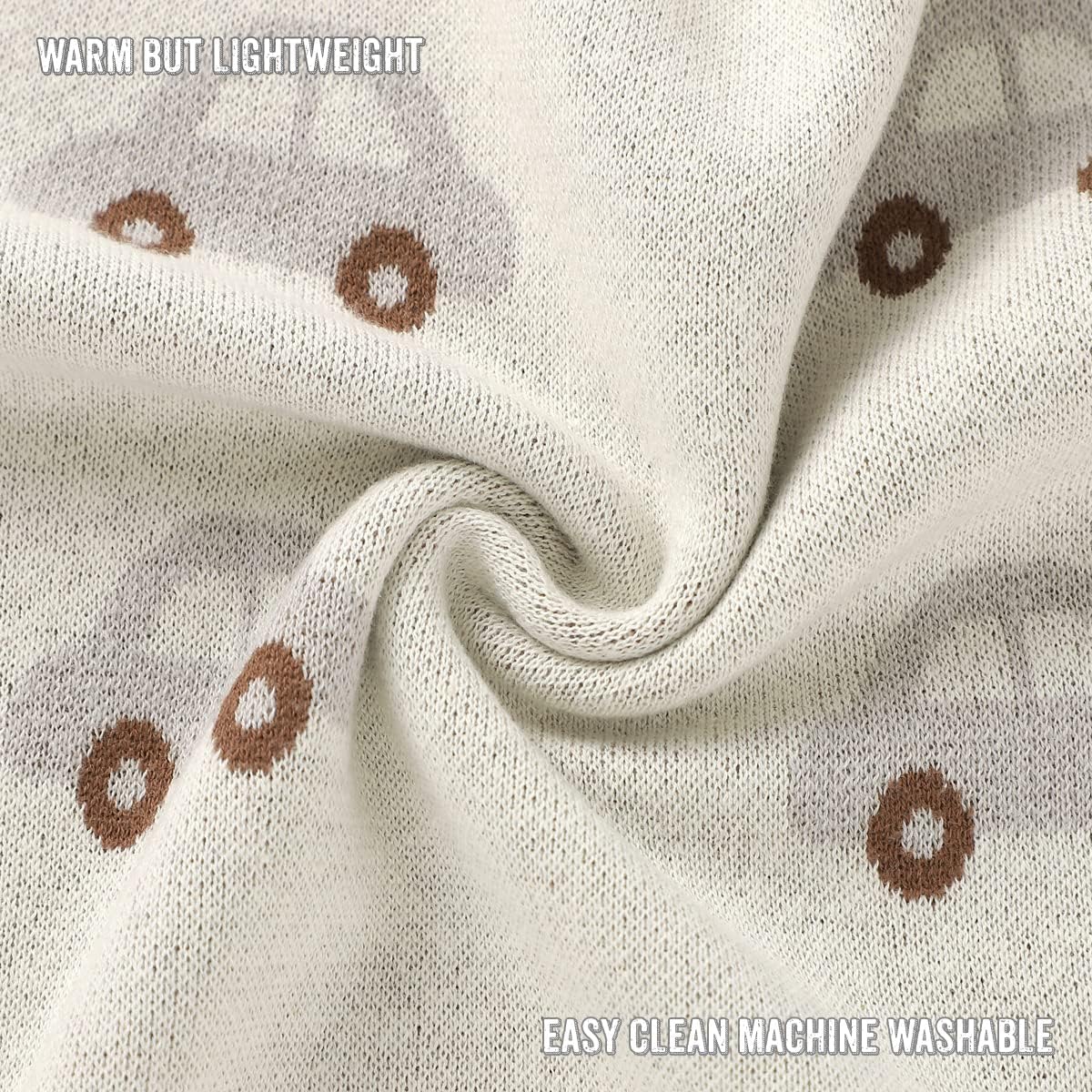 Whimsy Cotton Knit Baby Blanket