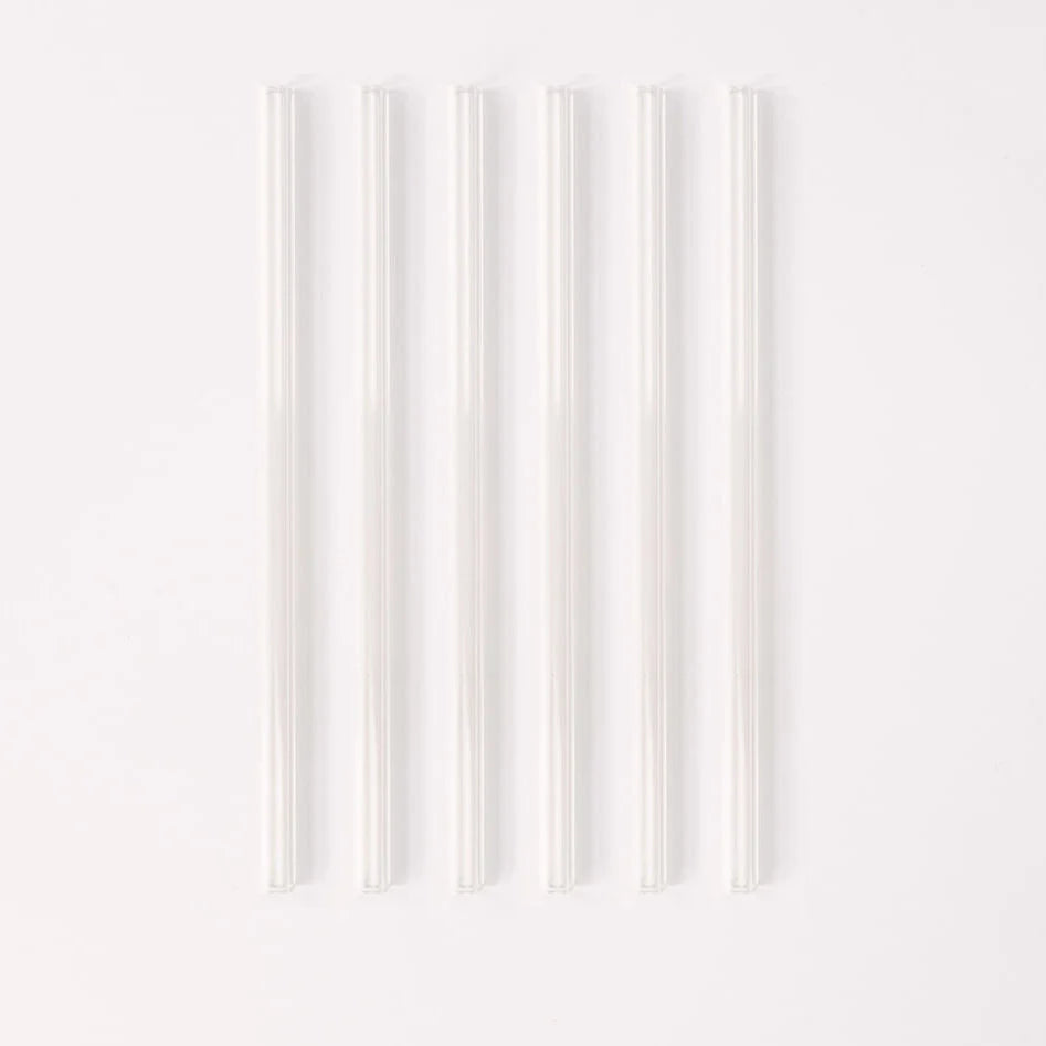 Wide Glass Smoothie Straw Set, 8" or 10"