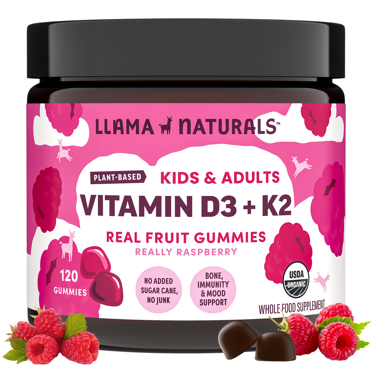 Vitamin D3 Gummies, Raspberry (120 ct)