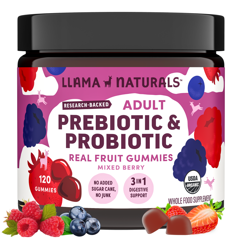 Adult Prebiotic & Probiotic Gummies, Mixed Berry (120 ct)