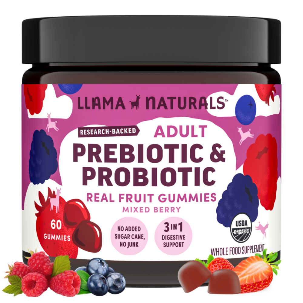 Family Gut Support Bundle – Kids + Adult Pre & Probiotic Gummies – Mixed Berry