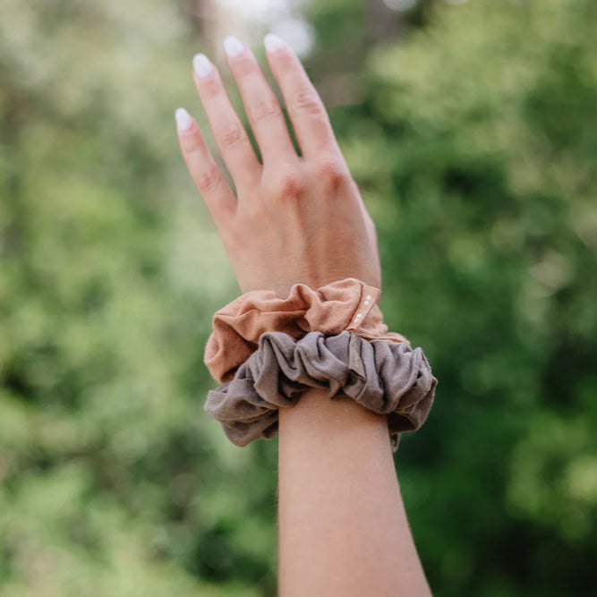 Macchiato Brown Organic Hair Scrunchies