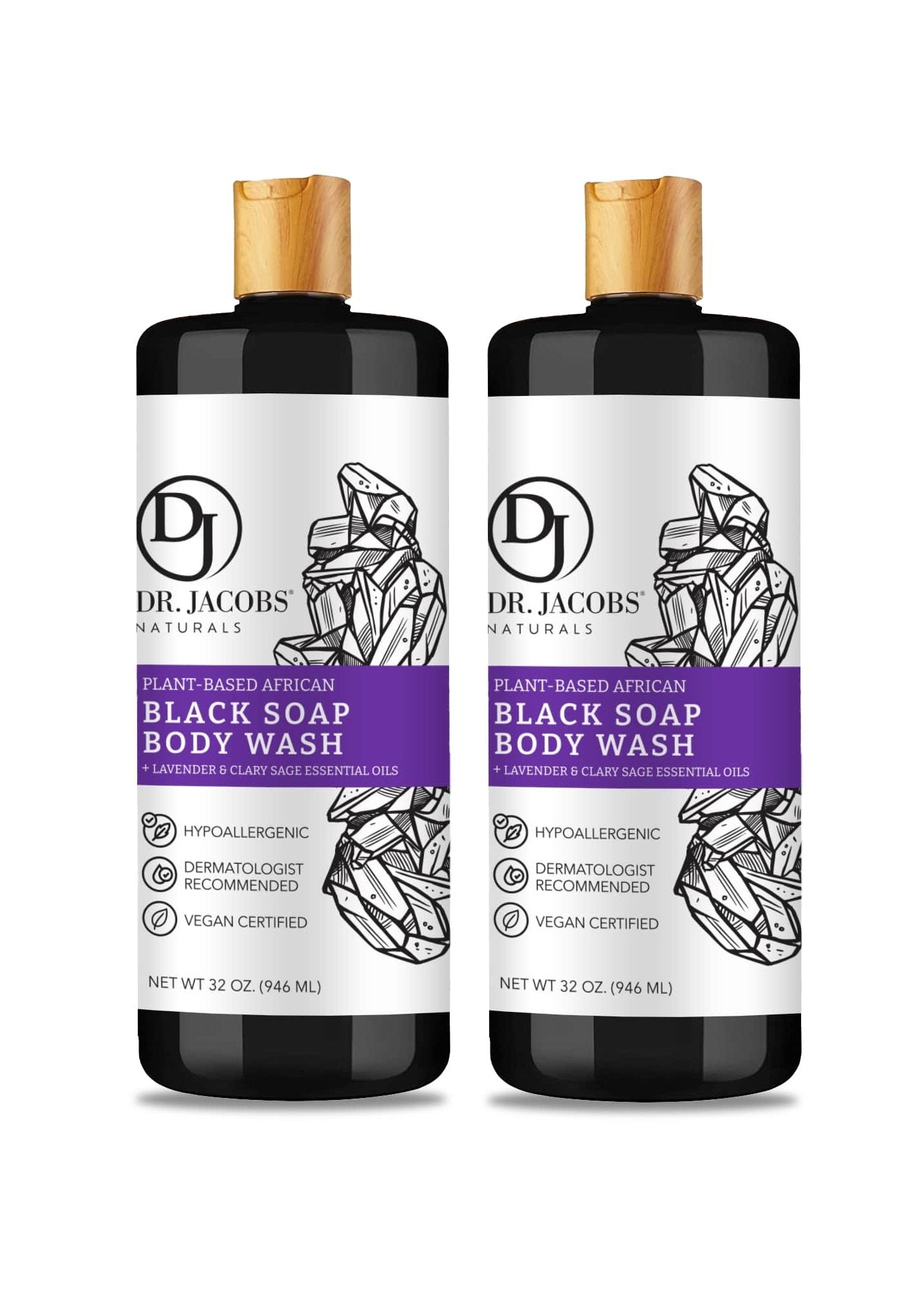 Black Soap with Lavender & Sage