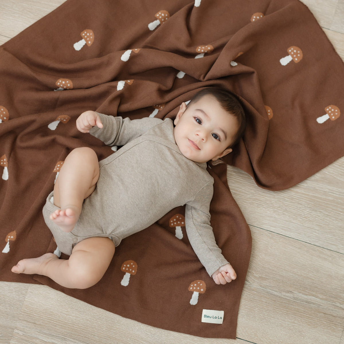 Whimsy Cotton Knit Baby Blanket