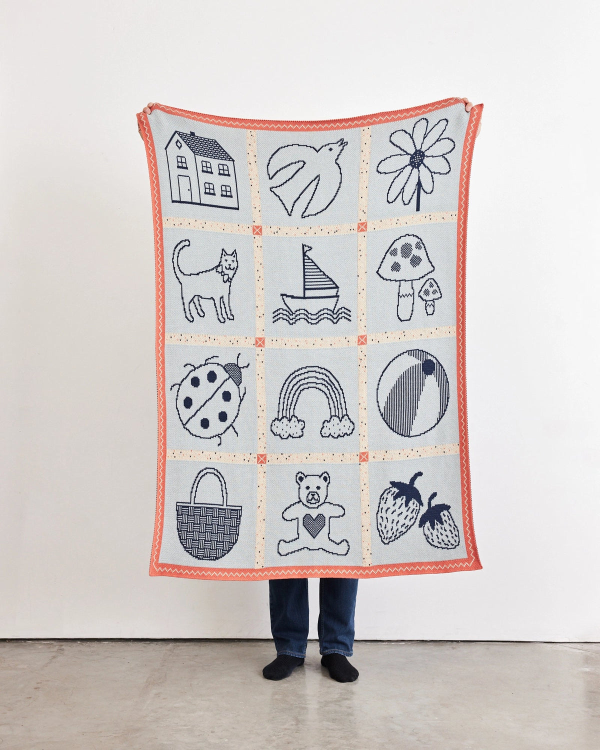 Biquette Baby's Things Knit Midi Blanket - Artist Collection