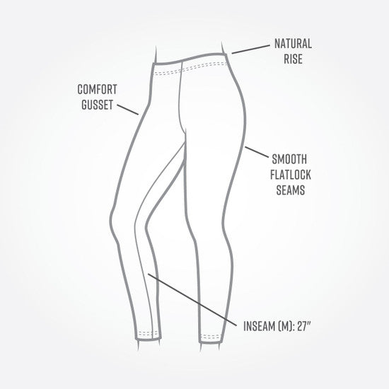 Organic Cotton - Base Layer Leggings - Ankle