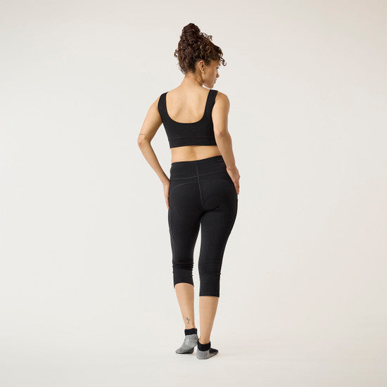 Organic Cotton Blackout Mid-Calf Leggings