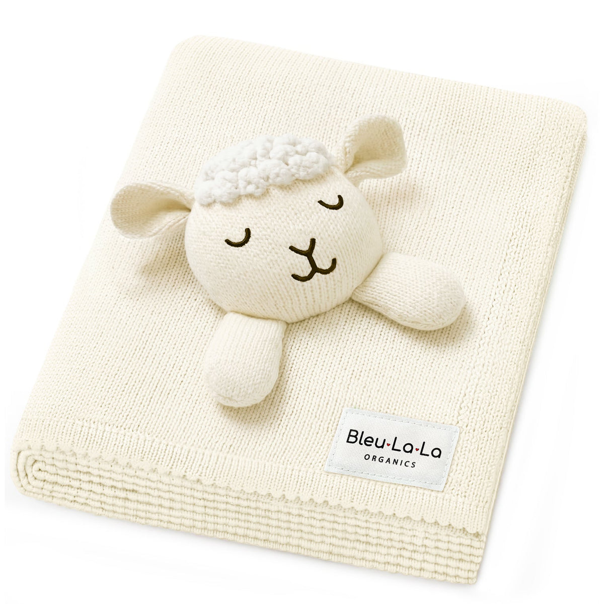Organic Cotton Baby Blanket with Attached Lovey