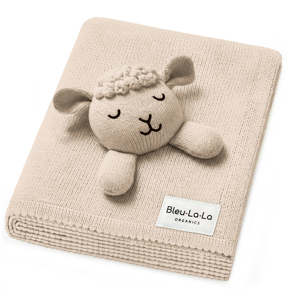 Organic Cotton Baby Blanket with Attached Lovey