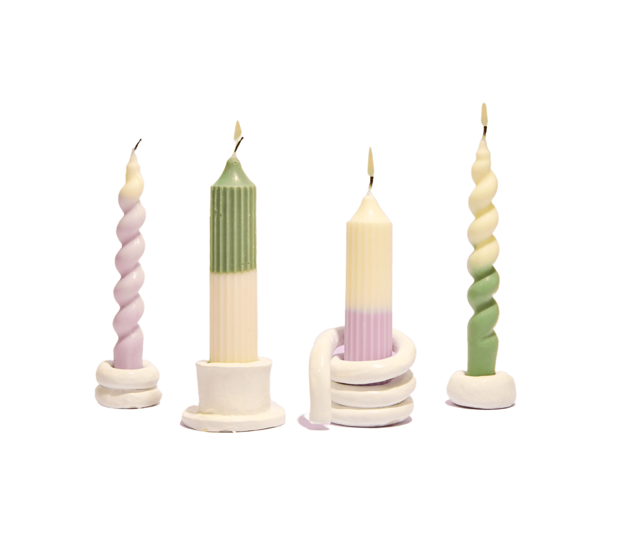 Taper Candle + Clay Kit – Air Dry