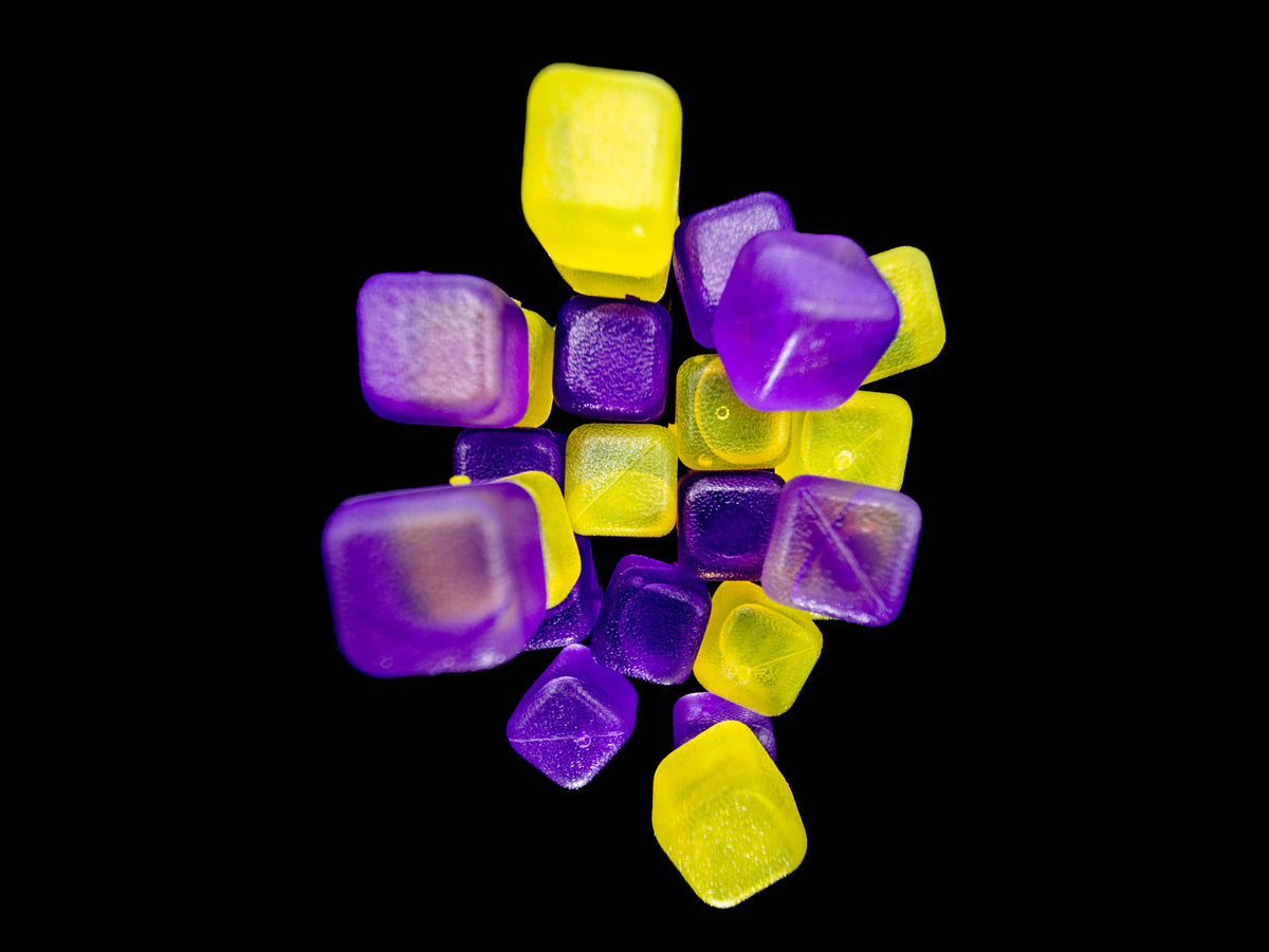 Reusable Ice Cubes Purple & Yellow