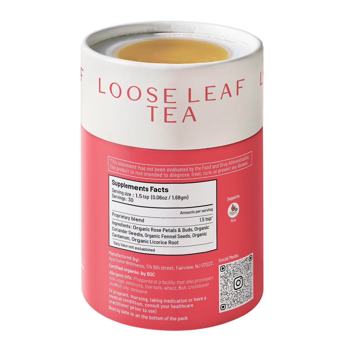 Cup-It-Cool Tea | Organic Rose & Licorice Herbs Tea Blend