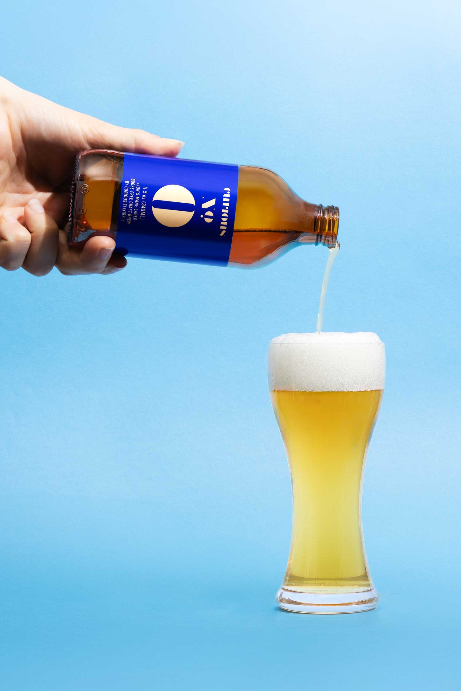 Lions Mane Lager, Alcohol-Free Craft Brew