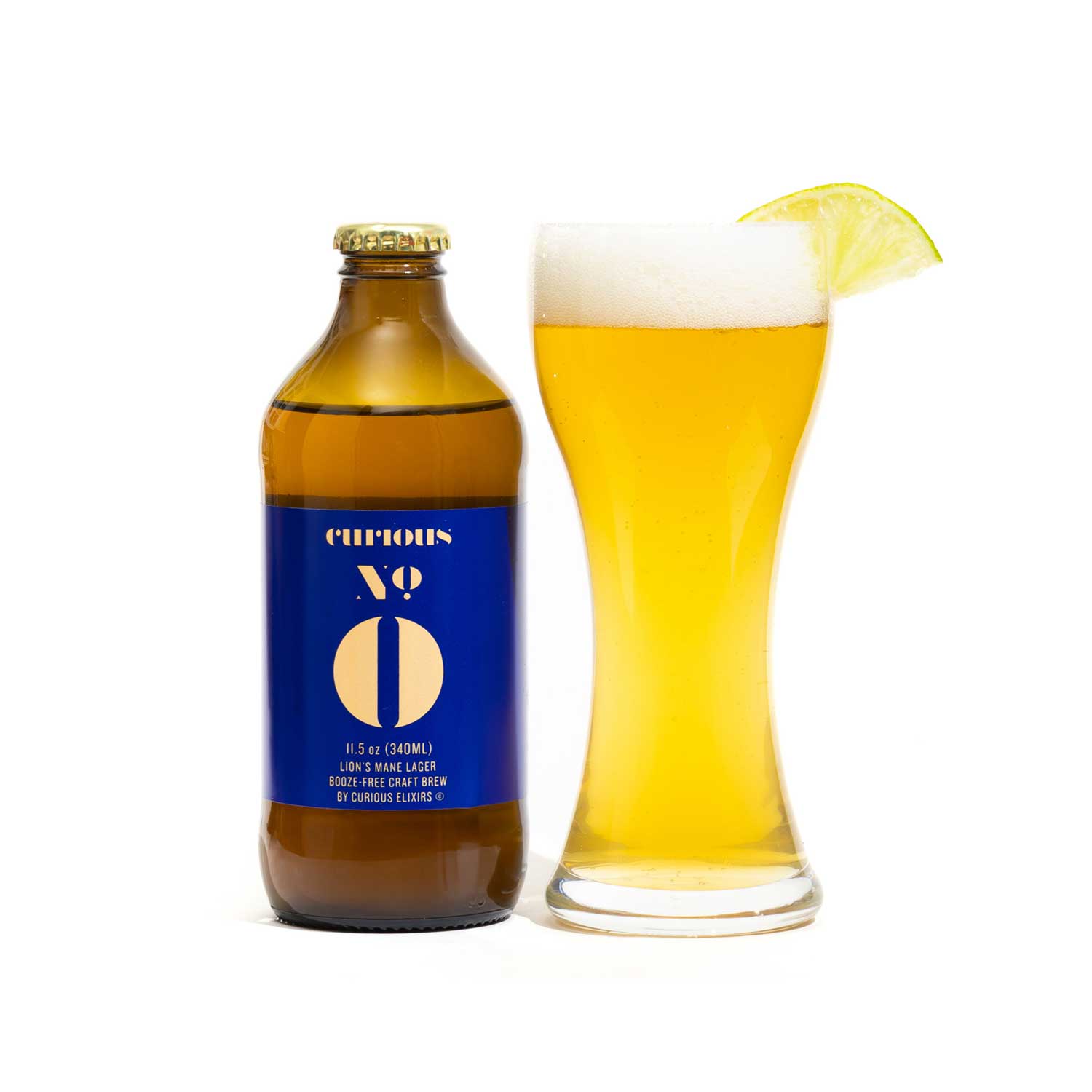 Lions Mane Lager, Alcohol-Free Craft Brew