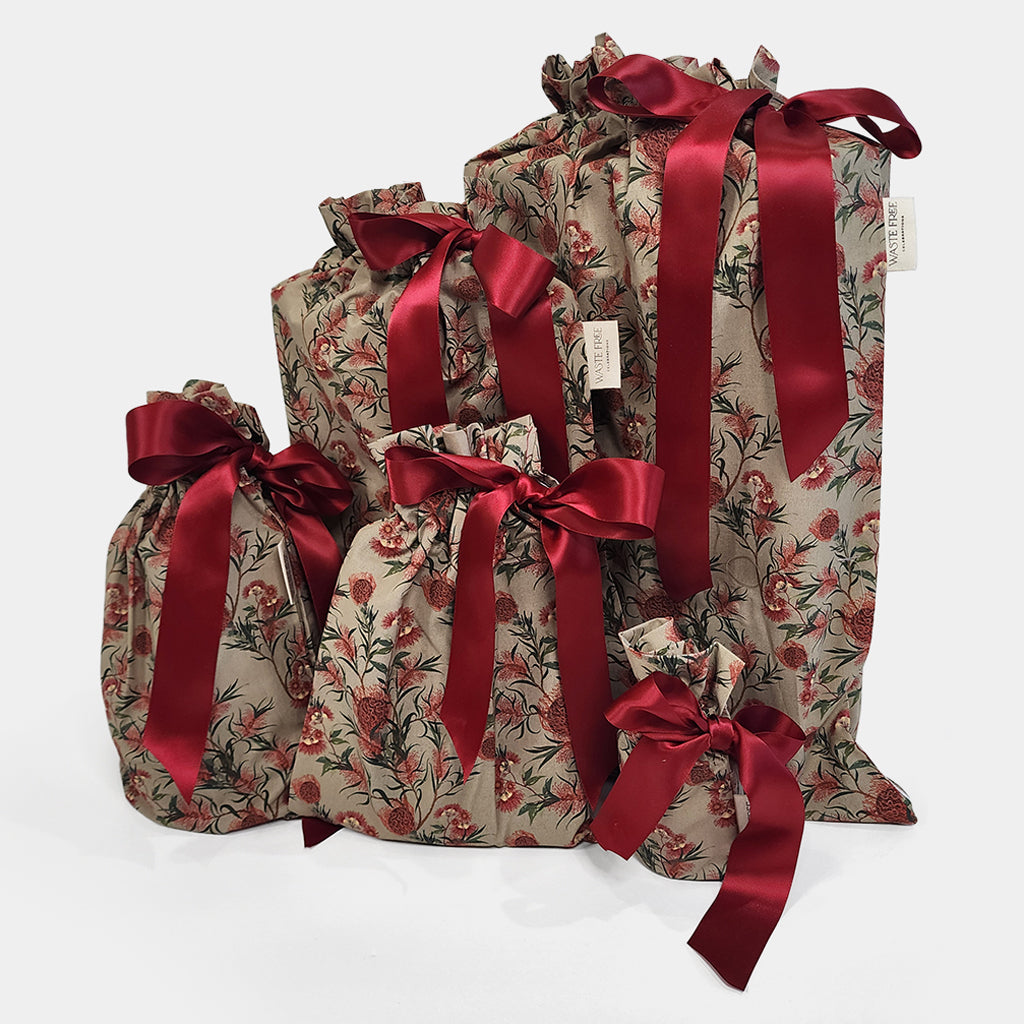 Australian Eucalyptus Reusable Gift Bag Set