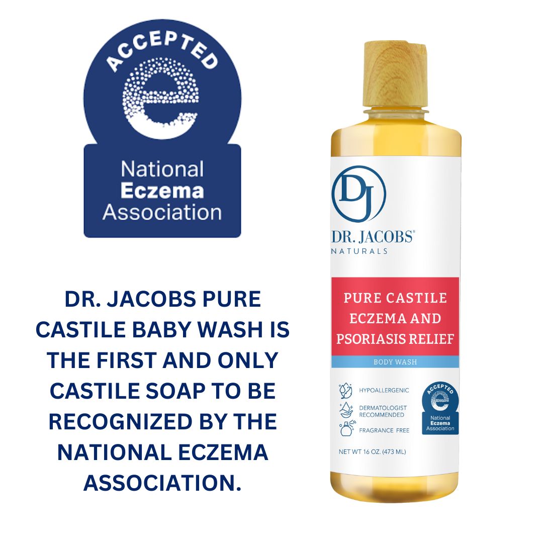 Dr. Jacobs Naturals Unscented Castile Soap for Eczema & Psoriasis