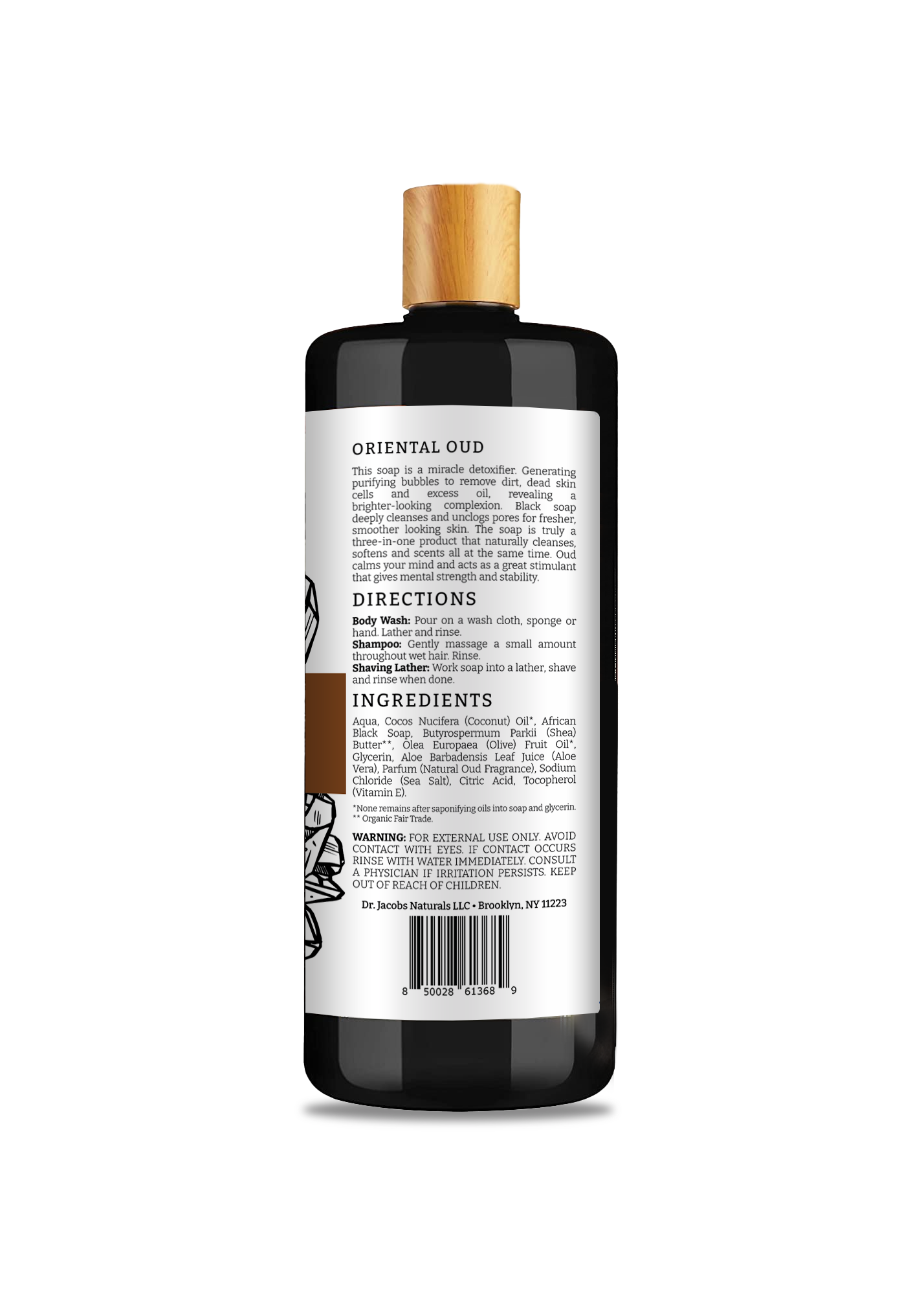 Dr. Jacobs Naturals Black Soap with Oriental Oud