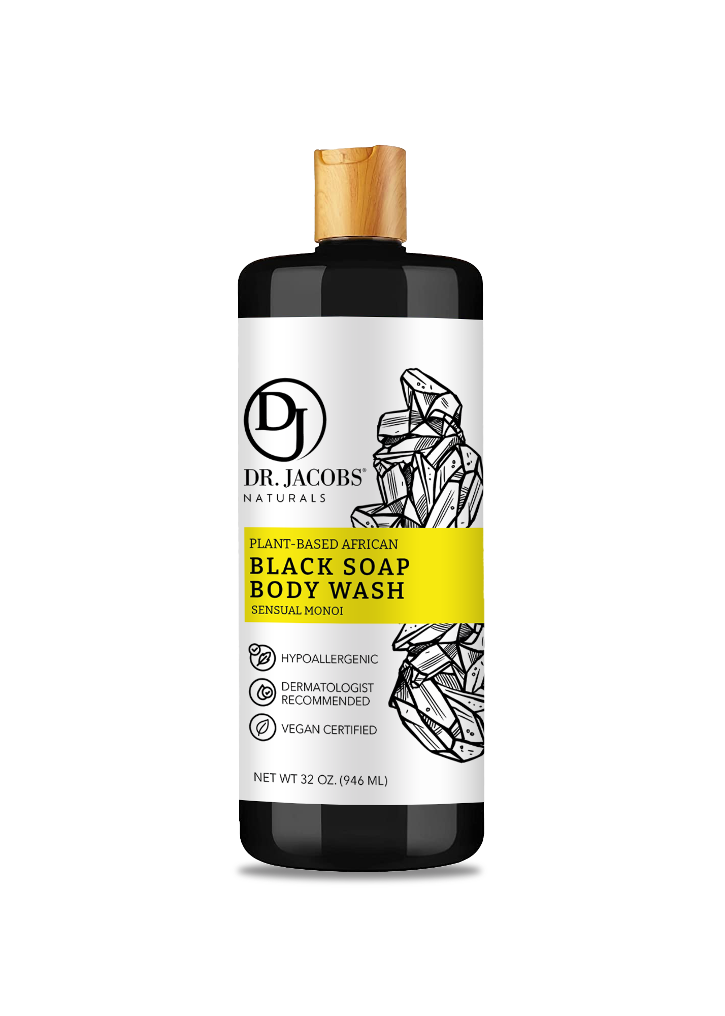Dr. Jacobs Naturals Black Soap with Monoi Oil