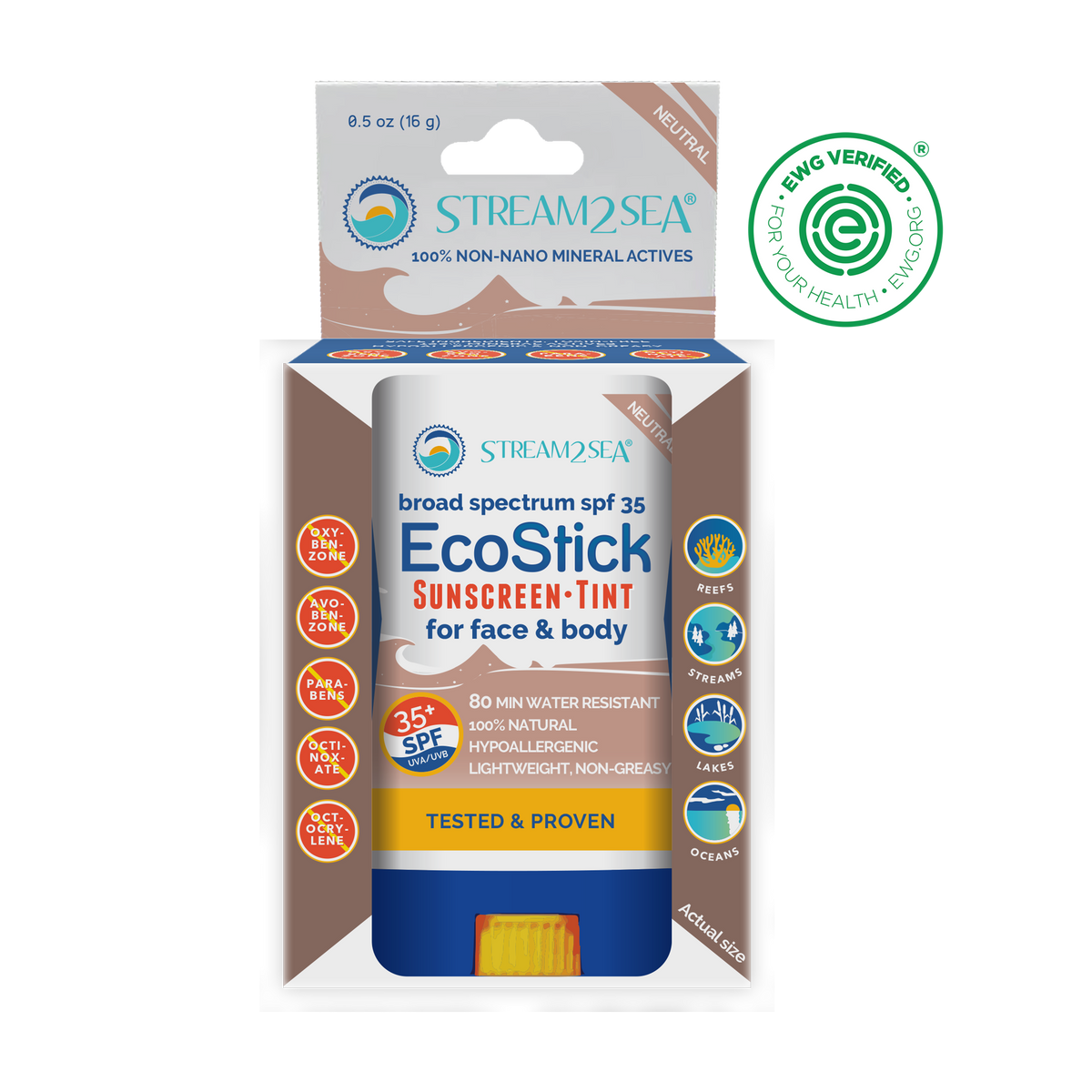EcoStick Tinted Zinc Sunscreen